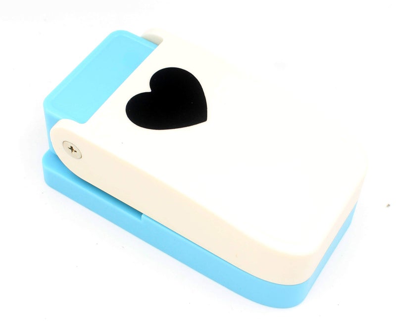 Kucaa Handmade Scrapbooking One Inch 25mm Size Craft Lever Punch Embossing Puncher Mini Fancy Punch (Heart Shape) - Image 1